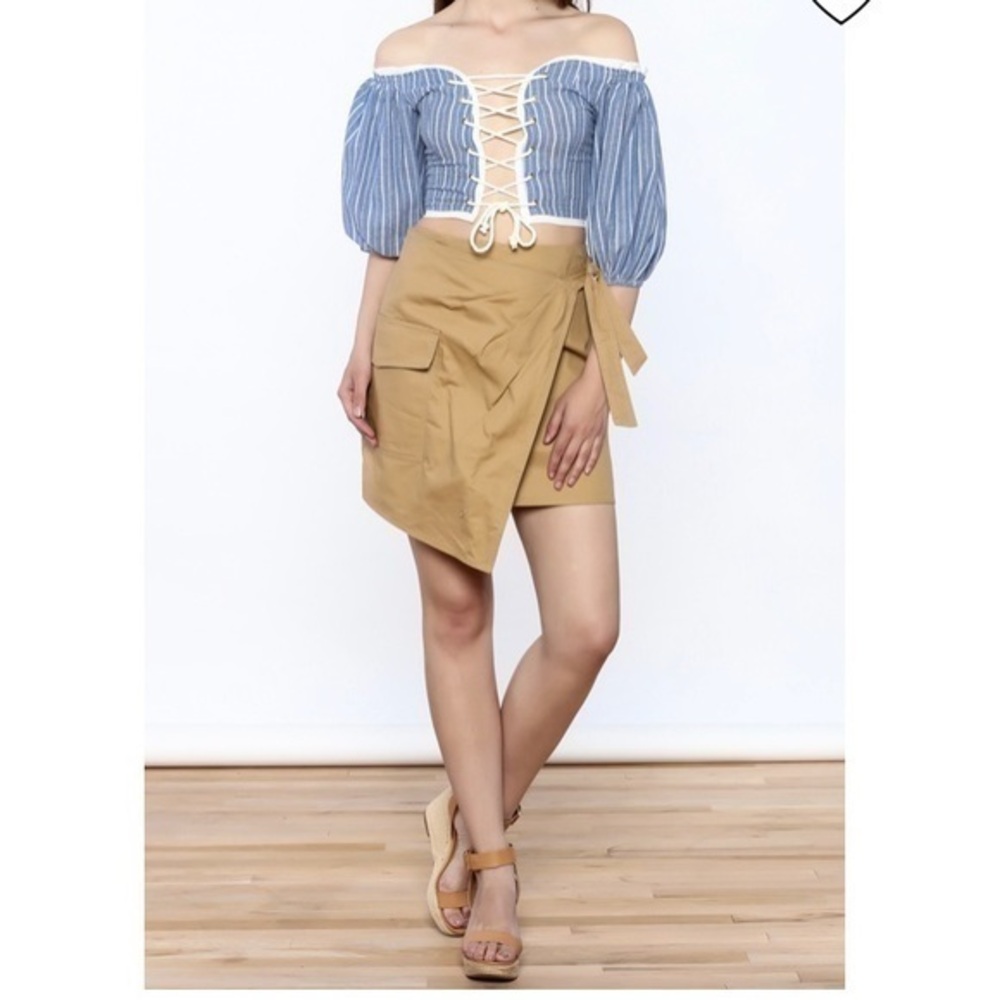 ❤️NWT GB Wrap Camel Skirt